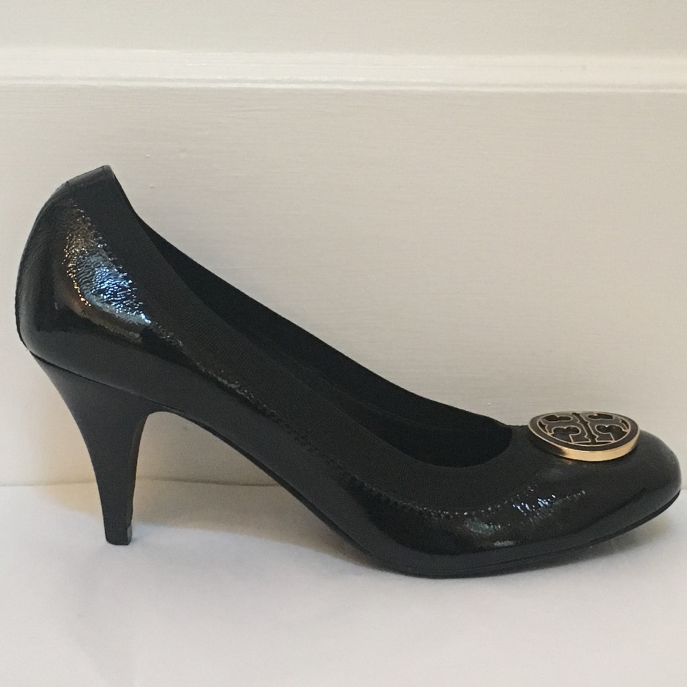 Tory Burch Caroline Black Patent Flex Pump size 8 - Picture 4 of 8